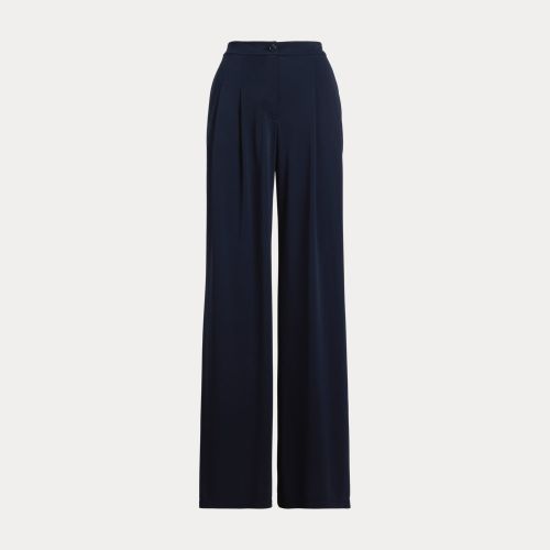Pantalon large à pinces jersey stretch - Lauren - Modalova