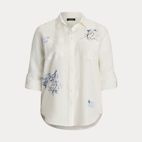 Grandes Tailles - Chemise à motif Relaxed Fit - Lauren Curve - Modalova
