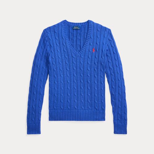 Pull col en V torsadé en coton - Polo Ralph Lauren - Modalova