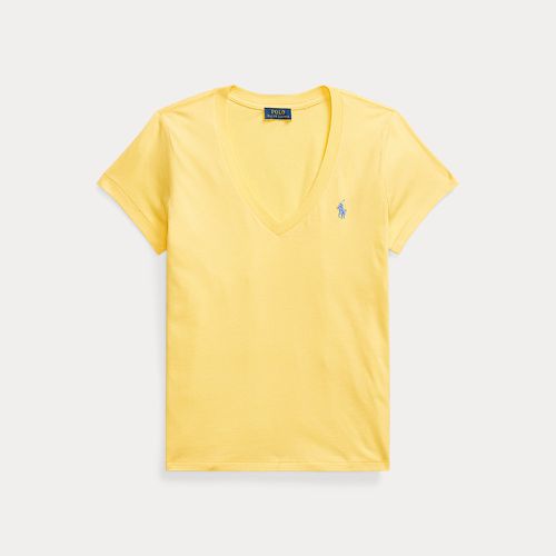 T-shirt col en V en jersey - Polo Ralph Lauren - Modalova