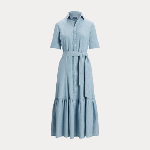 Robe-chemise gitane chambray de coton - Polo Ralph Lauren - Modalova