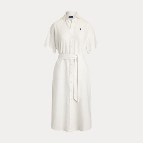 Robe-chemise à manches courtes en lin - Polo Ralph Lauren - Modalova