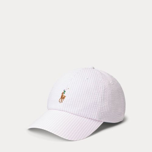 Casquette de baseball en seersucker - Polo Ralph Lauren - Modalova