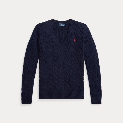 Pull col en V torsadé laine-cachemire - Polo Ralph Lauren - Modalova