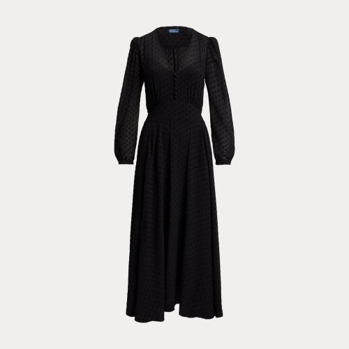 Robe effet blousant en soie mélangée - Polo Ralph Lauren - Modalova