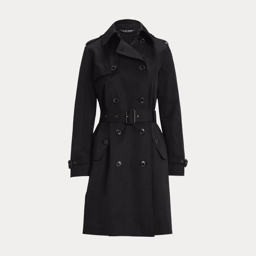 Petite - Trench-coat croisé en coton mélangé - Lauren Petite - Modalova