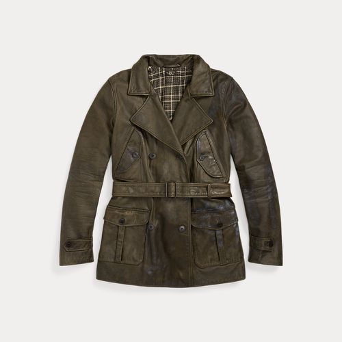 Veste en cuir ceinturée - RRL - Modalova