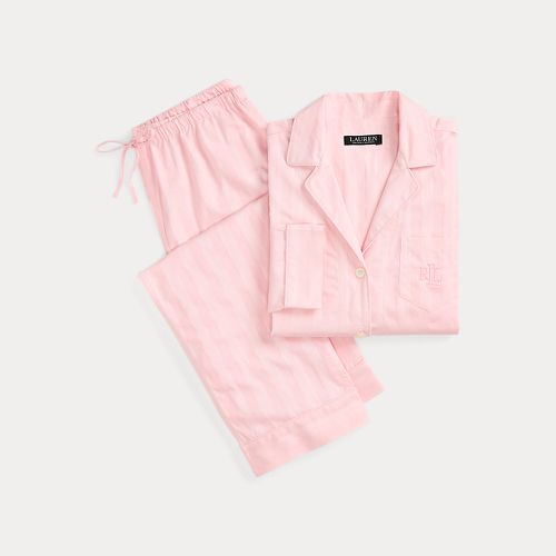 Pyjama à rayures ombrées en coton - Lauren - Modalova