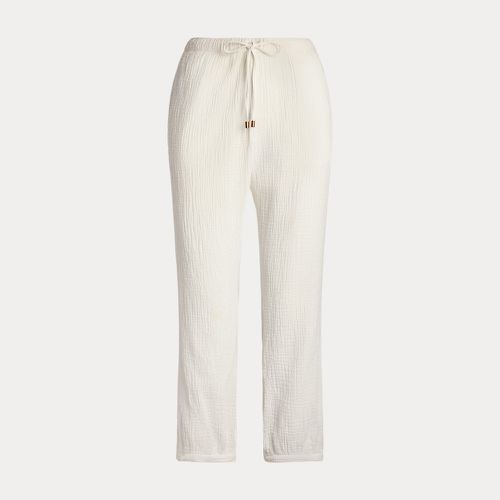 Pantalon 7/8 cordon serrage gaze coton - Lauren - Modalova