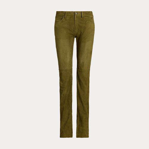 Pantalon Scottie agneau velours perforé - Collection - Modalova