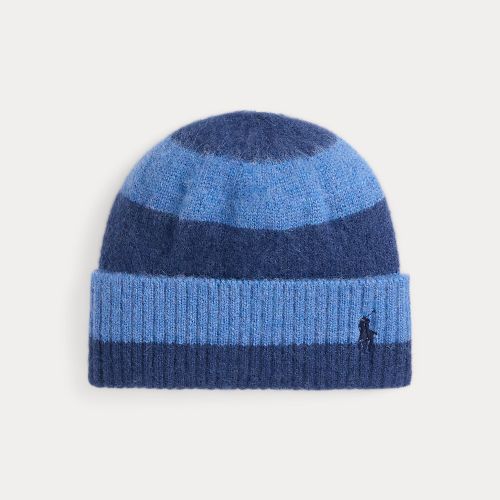 Bonnet rayé en laine grattée - Polo Ralph Lauren - Modalova