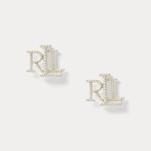 Clous à logo texturé en argent - Ralph Lauren - Modalova