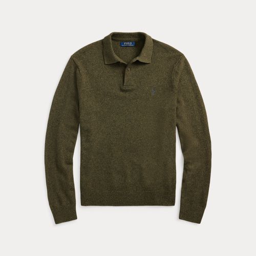 Pull à col polo en laine et coton - Polo Ralph Lauren - Modalova