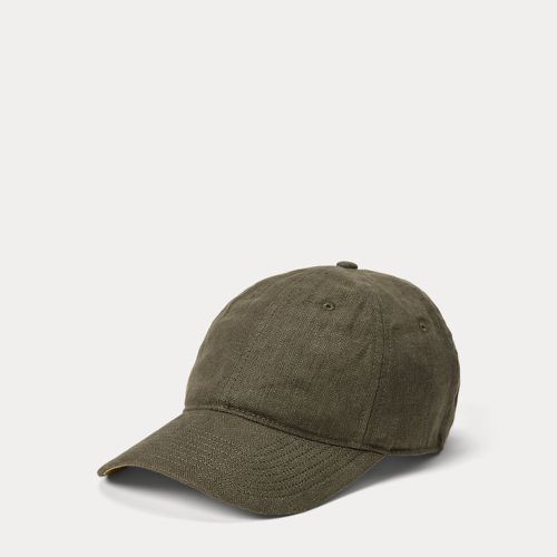 Casquette de baseball en lin à chevrons - Polo Ralph Lauren - Modalova