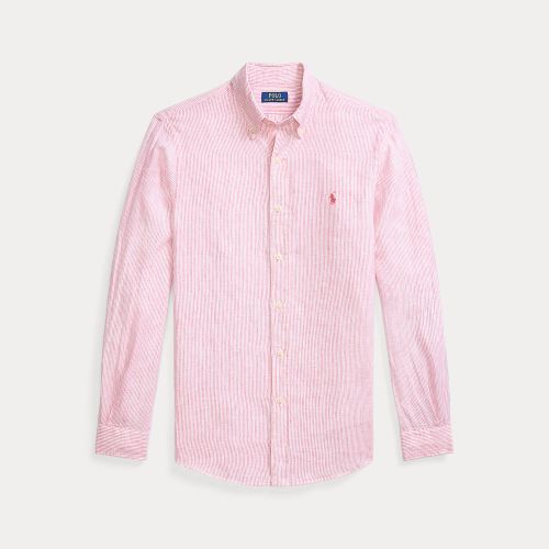 Chemise rayée Custom Fit en lin - Polo Ralph Lauren - Modalova