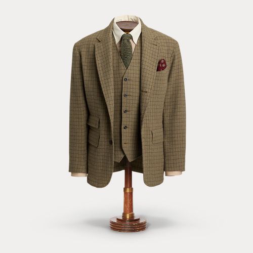 Blazer en tweed de laine à carreaux - RRL - Modalova
