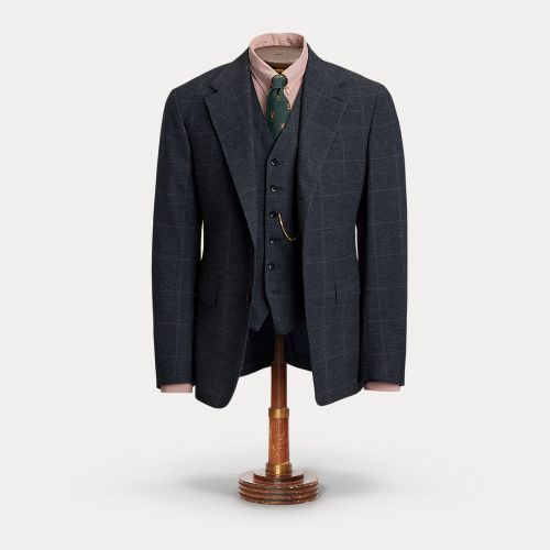 Veste de costume indigo à carreaux - RRL - Modalova