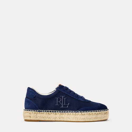 Baskets espadrilles Luize toile et daim - Lauren - Modalova