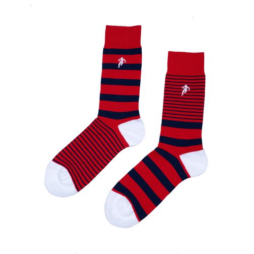 Chaussettes rayées rouge - Ruckfield - Modalova