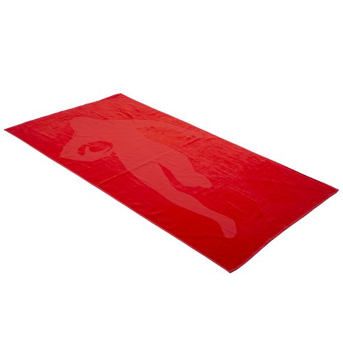Drap de plage rouge imprimé - Ruckfield - Modalova