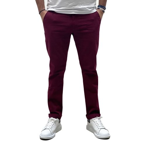 Pantalon chino essentiel bordeaux - Ruckfield - Modalova