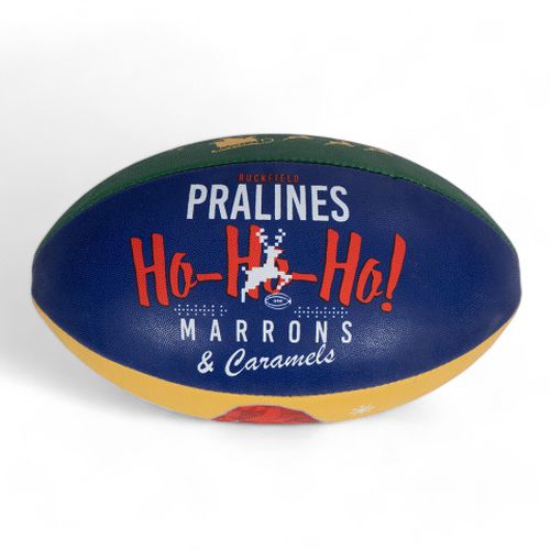 Ballon de rugby Noël bleu marine - Ruckfield - Modalova