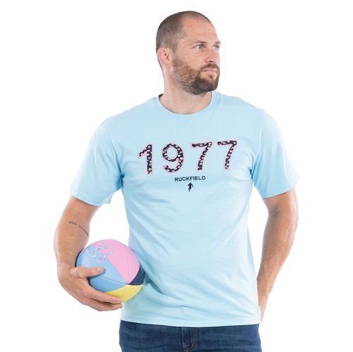 T-shirt à manches courtes rugby club bleu turquoise - Ruckfield - Modalova
