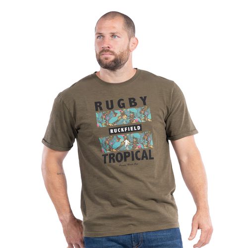 T-shirt à manches courtes Tropical kaki - Ruckfield - Modalova