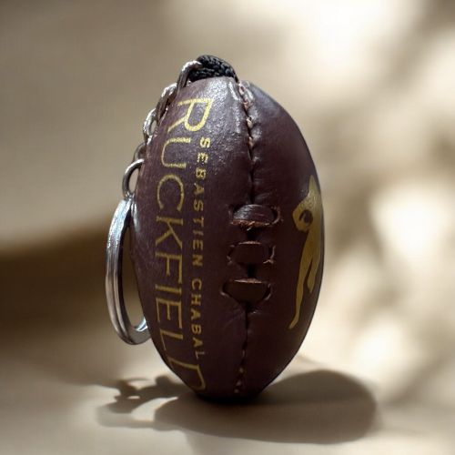 Porte-clés ballon en cuir marron - Ruckfield - Modalova
