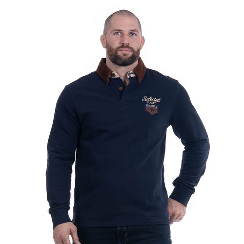 Polo Selected Rugby col velours marine - Ruckfield - Modalova