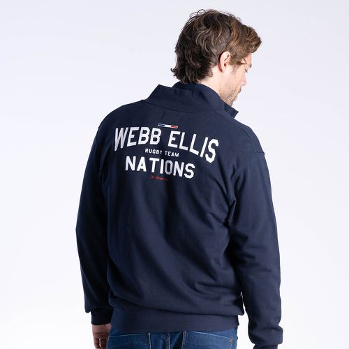 Sweat zippé marine B ELLIS Rugby Nations - WEB - Modalova