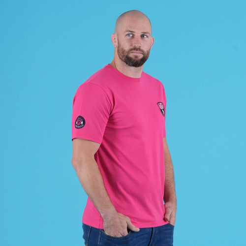 T-shirt fuchsia Tropical Rugby - Ruckfield - Modalova