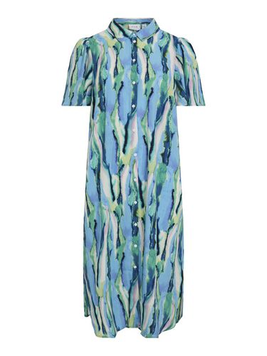 Midi À Motif Robe-chemise - Vila - Modalova