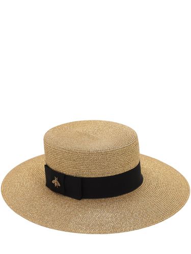 Chapeau En Nylon Mélangé Effet Paille - GUCCI - Modalova