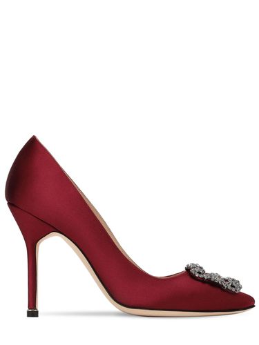 Escarpins En Satin Hangisi 105 Mm - MANOLO BLAHNIK - Modalova