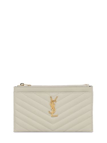 Pochette En Cuir Cassandre - SAINT LAURENT - Modalova