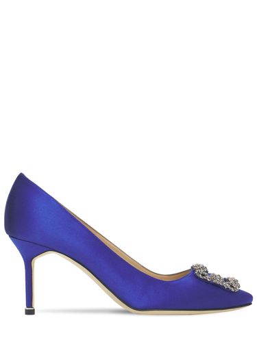 Escarpins En Satin Hangisi 70 Mm - MANOLO BLAHNIK - Modalova