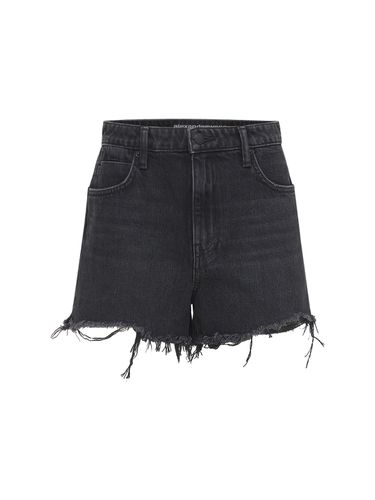 Short En Denim De Coton Bords Bruts - ALEXANDER WANG - Modalova