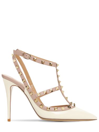 Escarpins En Cuir Verni Rockstud 100 Mm - VALENTINO GARAVANI - Modalova