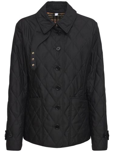 Veste Boutonnée En Nylon Matelassé Fernleigh - BURBERRY - Modalova