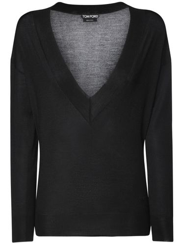 Pull-over En Cachemire Et Soie - TOM FORD - Modalova