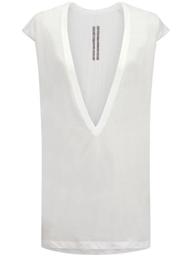 T-shirt En Jersey De Coton Transparent Dylan - RICK OWENS - Modalova