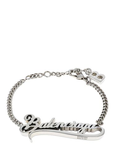 Collier En Laiton Typo Valentine - BALENCIAGA - Modalova