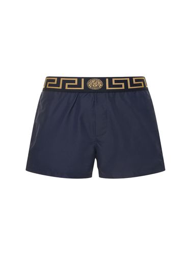 Short De Bain En Tissu Technique À Monogramme - VERSACE - Modalova