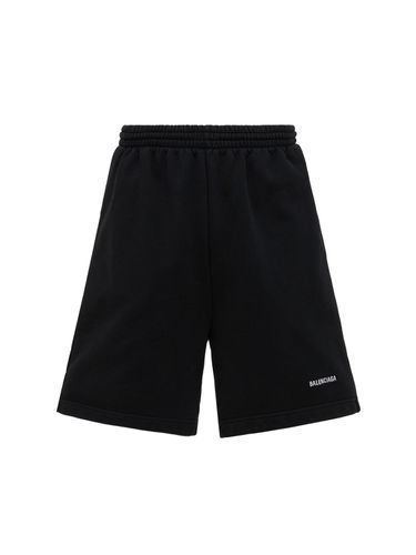 Short En Coton À Logo - BALENCIAGA - Modalova