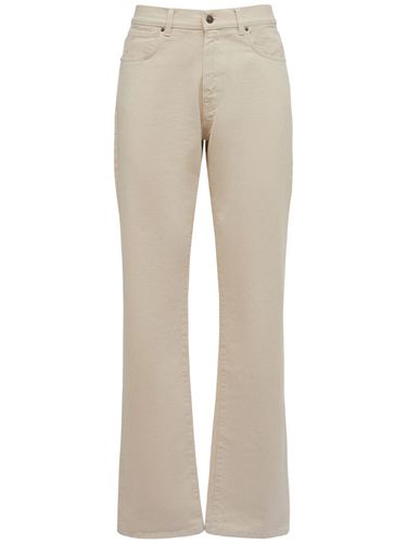 Jean Droit En Denim De Coton 22,5 Cm - 424 - Modalova