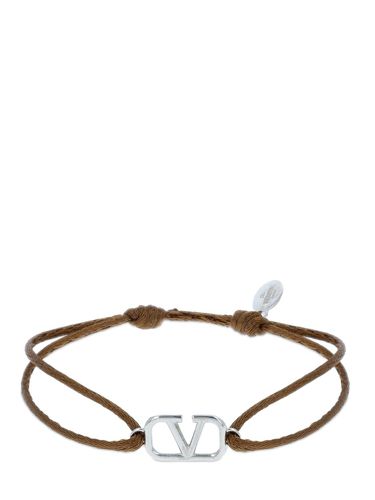 Bracelet Slim Réglable V Logo - VALENTINO GARAVANI - Modalova