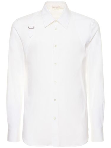 Chemise En Popeline De Coton Stretch Avec Harnais - ALEXANDER MCQUEEN - Modalova