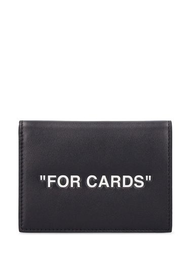 Porte-cartes En Cuir For Cards - OFF-WHITE - Modalova