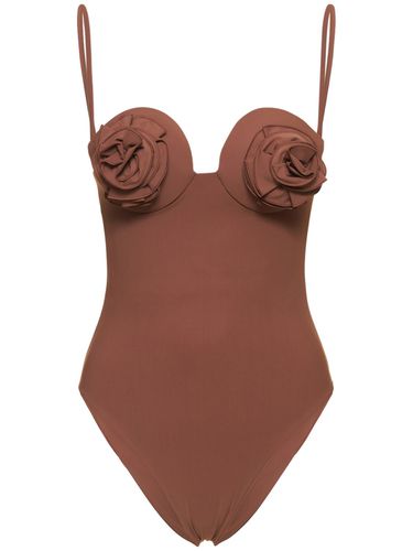 Maillot De Bain 1 Pièce En Jersey Avec Fleur En 3d - MAGDA BUTRYM - Modalova